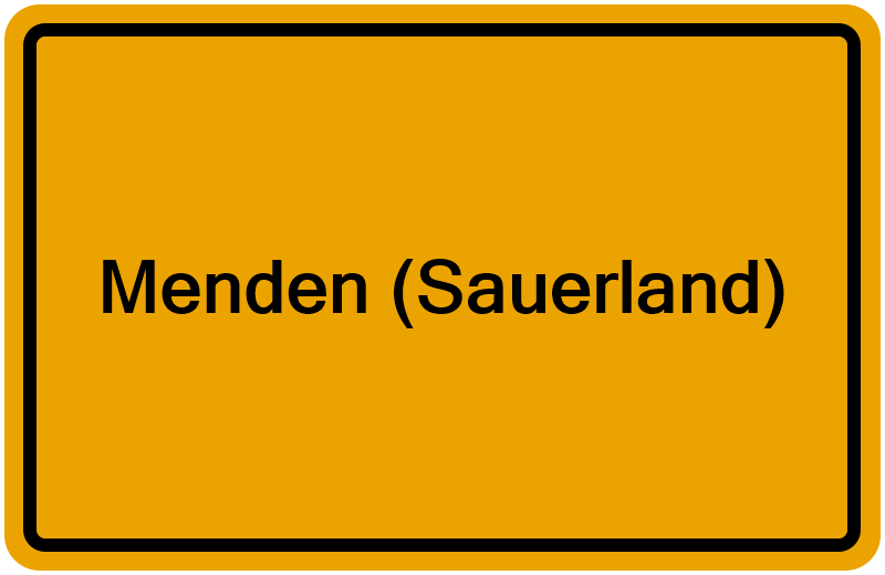 Handelsregisterauszug Menden (Sauerland)